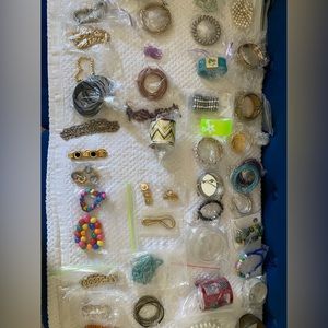 ladies hand bracelet old vintage collection 74 pics bulk of  jewelry mystery box